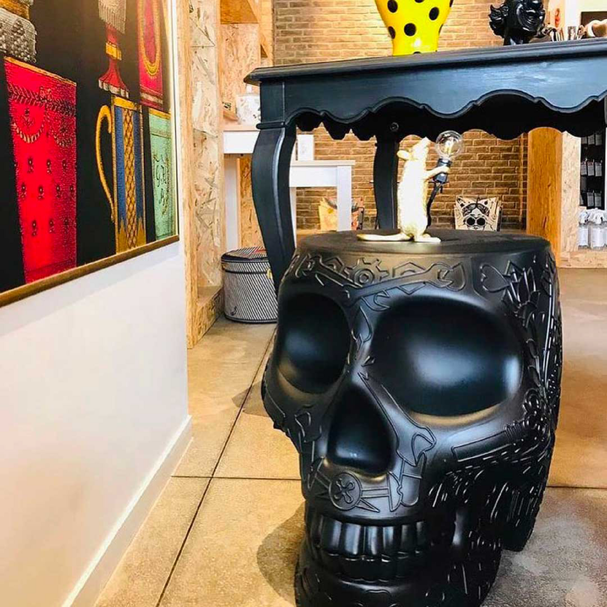   Skull-Shaped Stool Side Table | Oroa.com