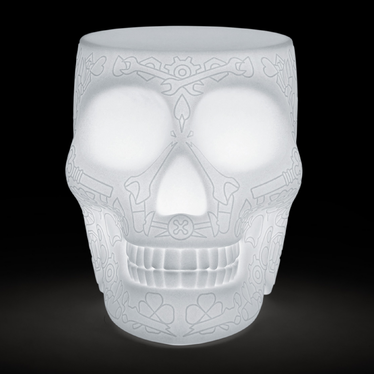   Skull Stool with Rechargeable LED Lamp | Oroa.com