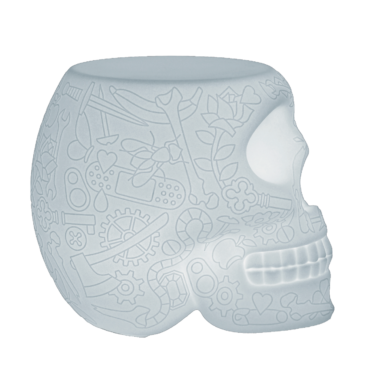   Skull Stool with Rechargeable LED Lamp | Oroa.com
