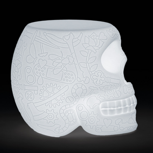   Skull Stool with Rechargeable LED Lamp | Oroa.com