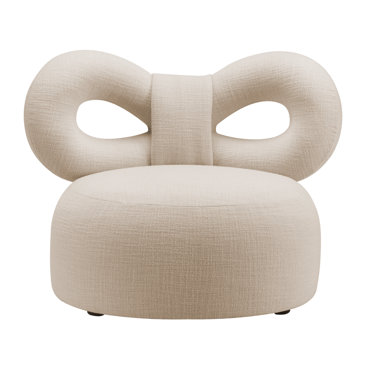   Upholstered Bow Lounge Chair | Oroa.com