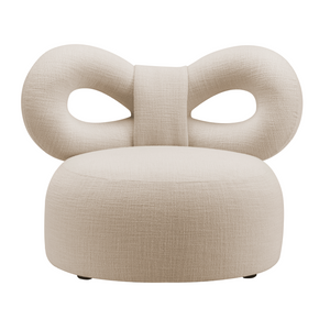   Upholstered Bow Lounge Chair | Oroa.com