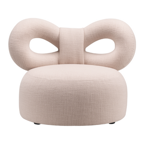   Upholstered Bow Lounge Chair | Oroa.com