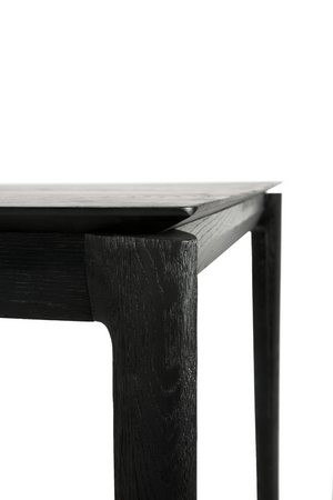   Black Oak Minimalist Dining Table | Oroa.com