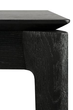   Black Oak Minimalist Dining Table | Oroa.com
