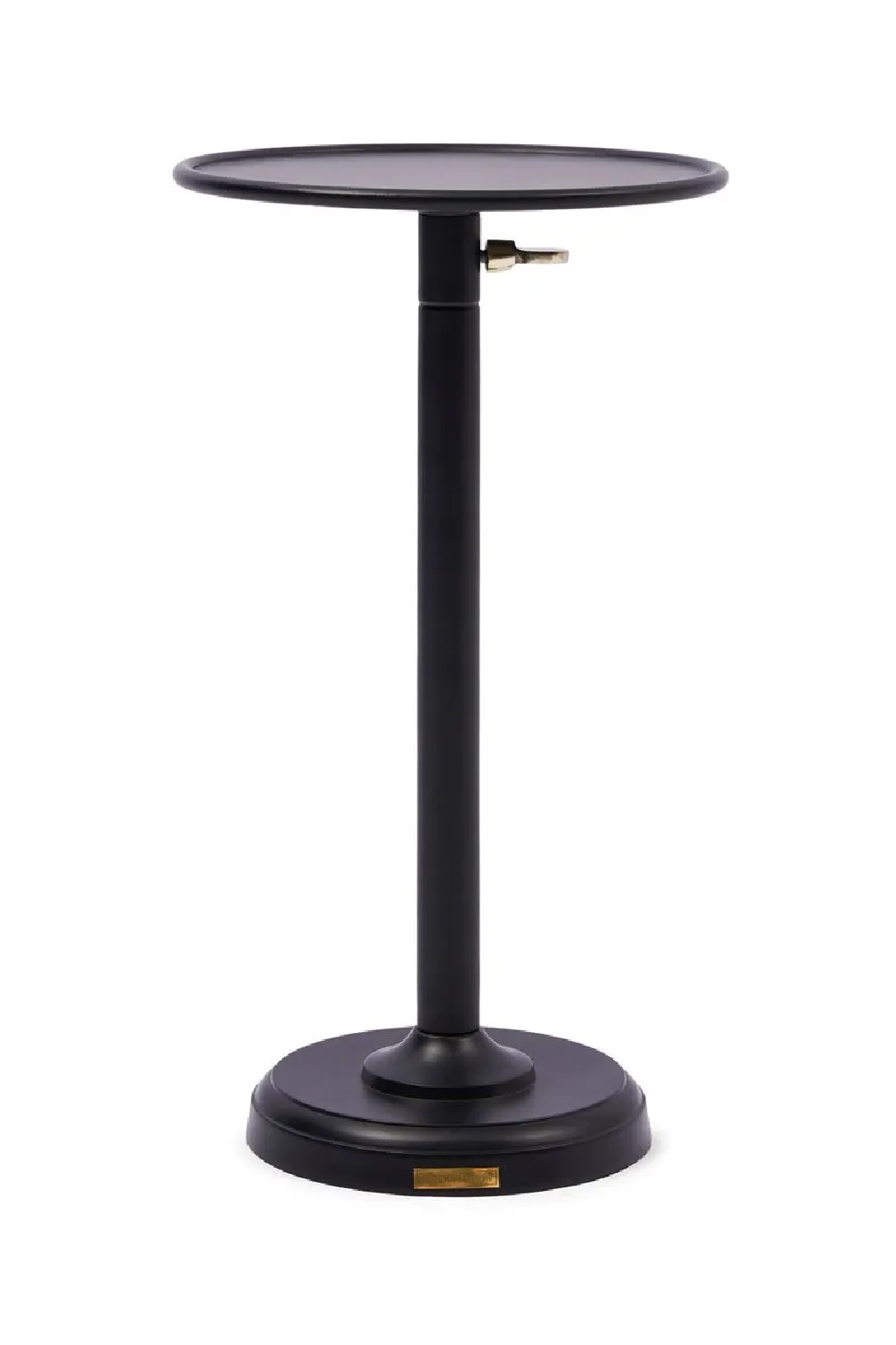   Black Aluminum Pedestal End Table | Oroa.com