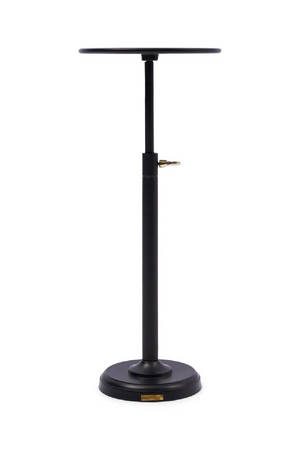   Black Aluminum Pedestal End Table | Oroa.com