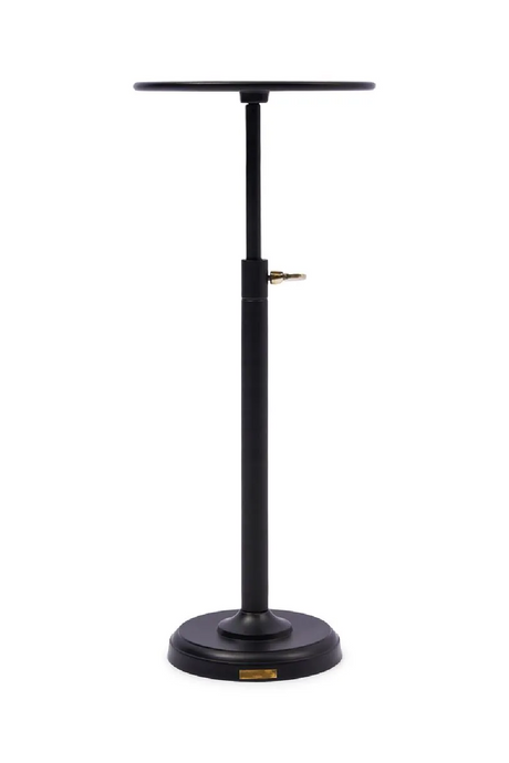   Black Aluminum Pedestal End Table | Oroa.com
