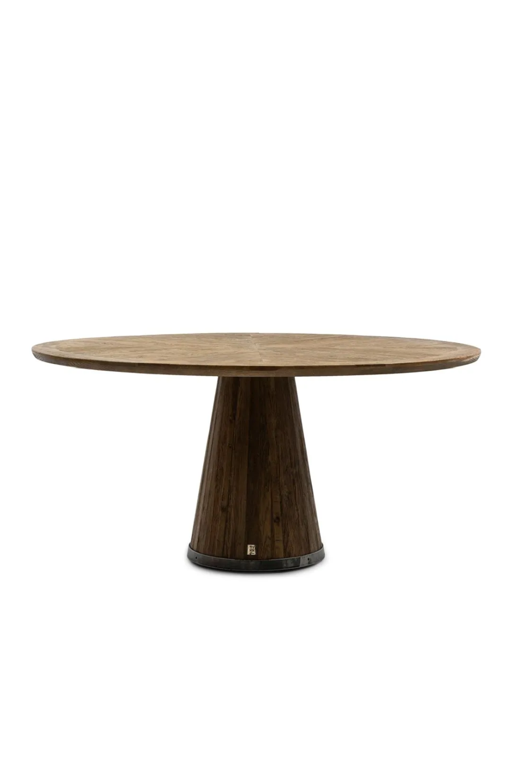   Round Oak Pedestal Dining Table | Oroa.com