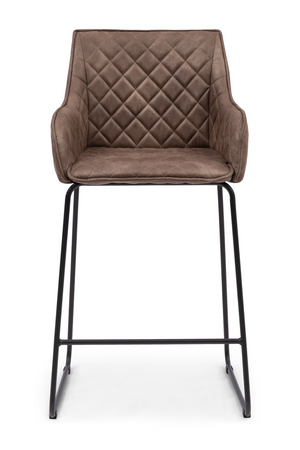   Quilted Leather Counter Stool | Oroa.com
