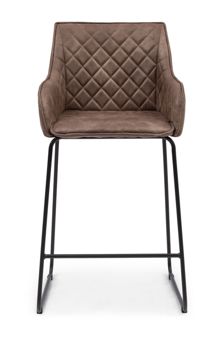   Quilted Leather Counter Stool | Oroa.com