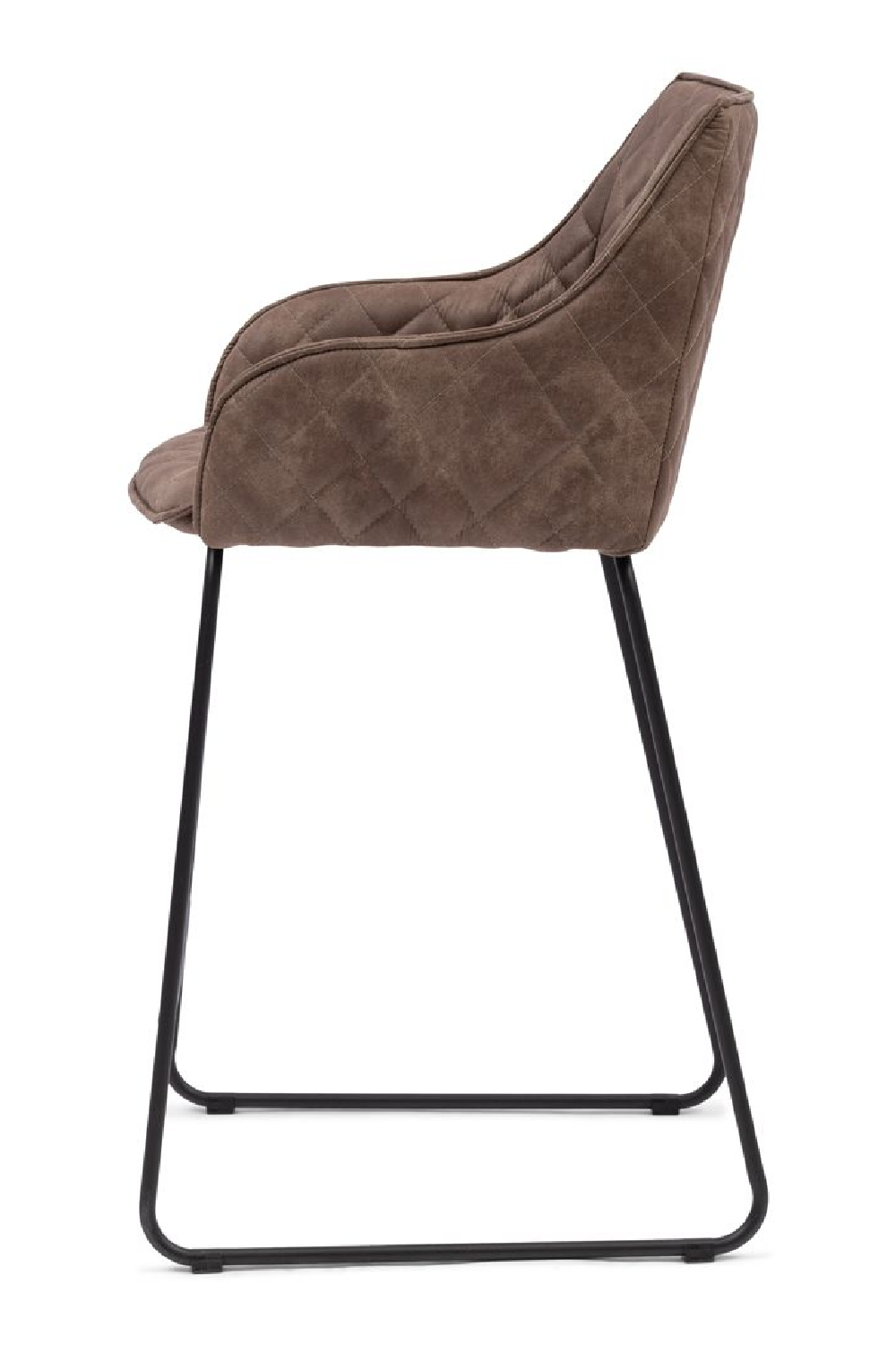   Quilted Leather Counter Stool | Oroa.com
