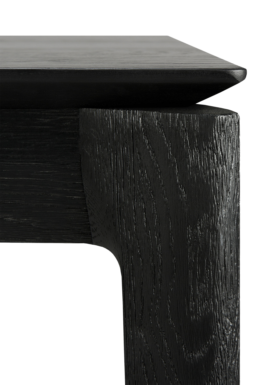   Black Oak Minimalist Dining Table | Oroa.com