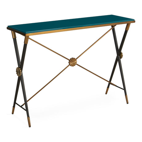   Teal Lacquered Console | Oroa.com