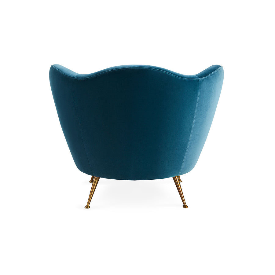   Wave Top Velvet Lounge Chair | Oroa.com