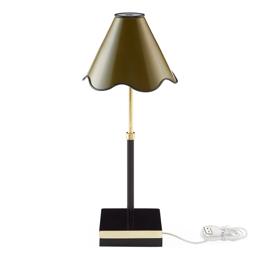   Beaded Edge Rechargeable Table Lamp | Oroa.com