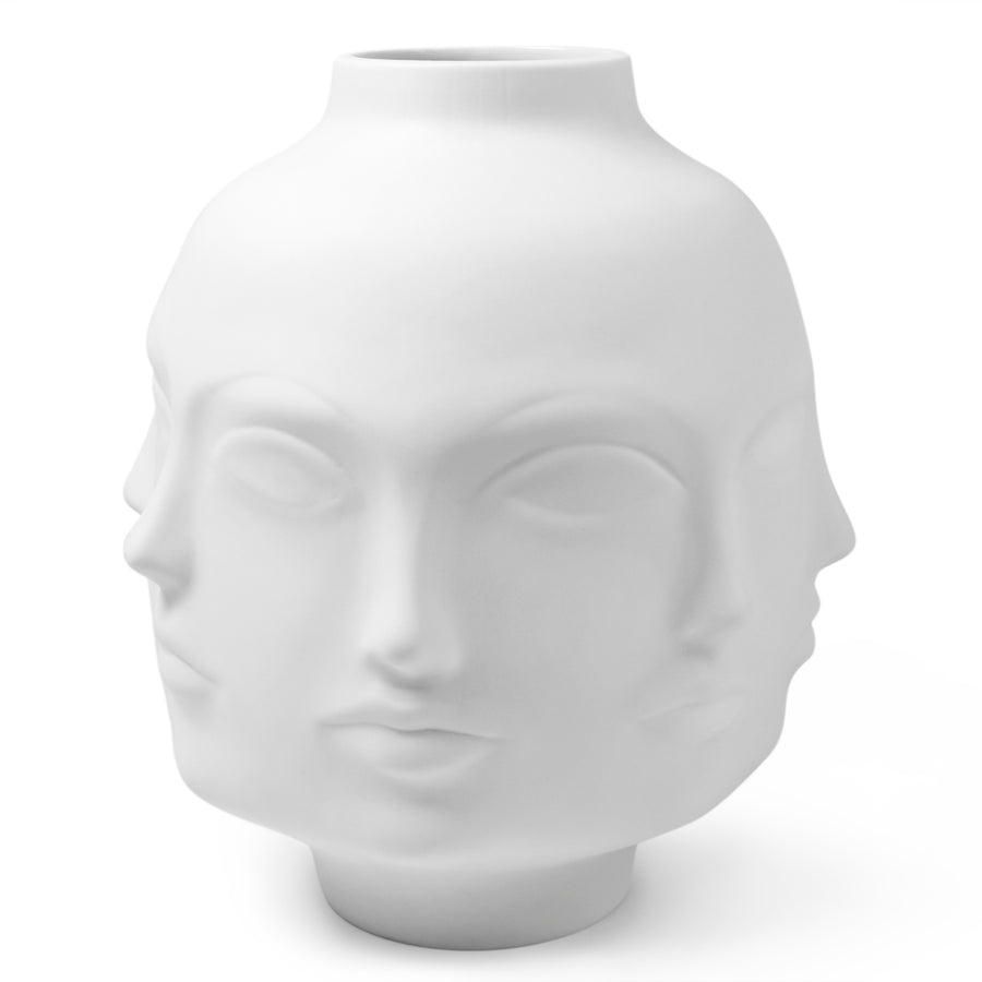   Unglazed Porcelain Giant Face Vase | Oroa.com