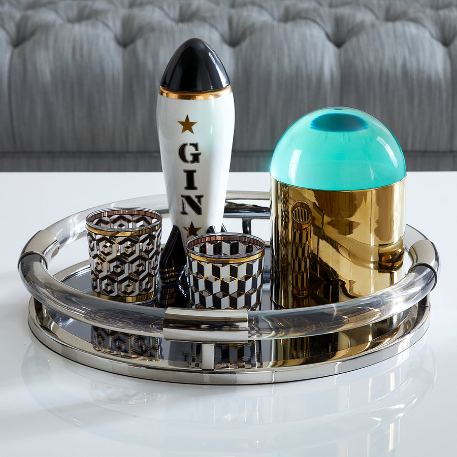   Gold Detail Glassware Set (4) | Oroa.com
