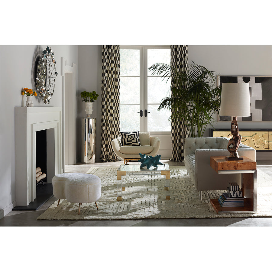   Mappa Wood Cantilevered Side Table | Oroa.com
