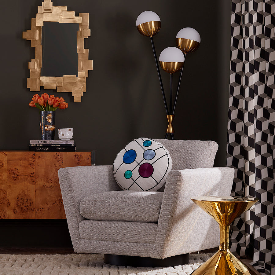   Solid Brass Sheets Accent Mirror | Oroa.com