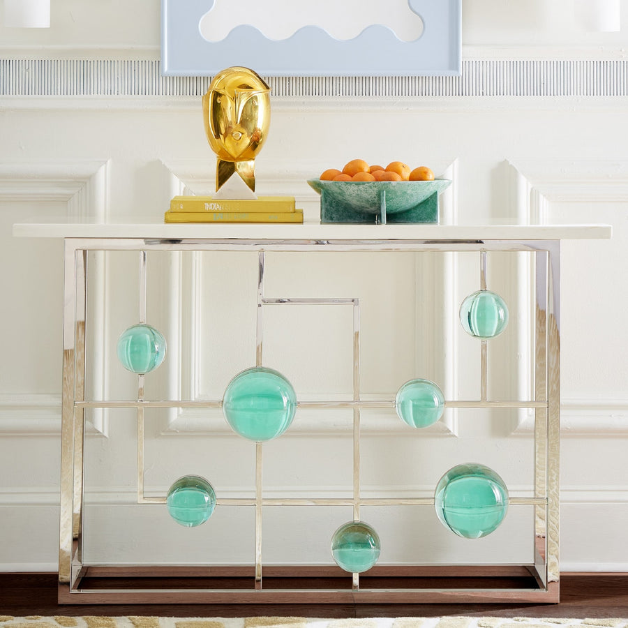   Marble Fretwork Console Table | Oroa.com