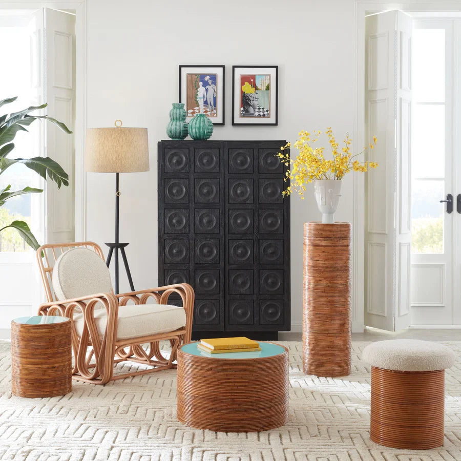   Mindi Wood Circles Cabinet | Oroa.com