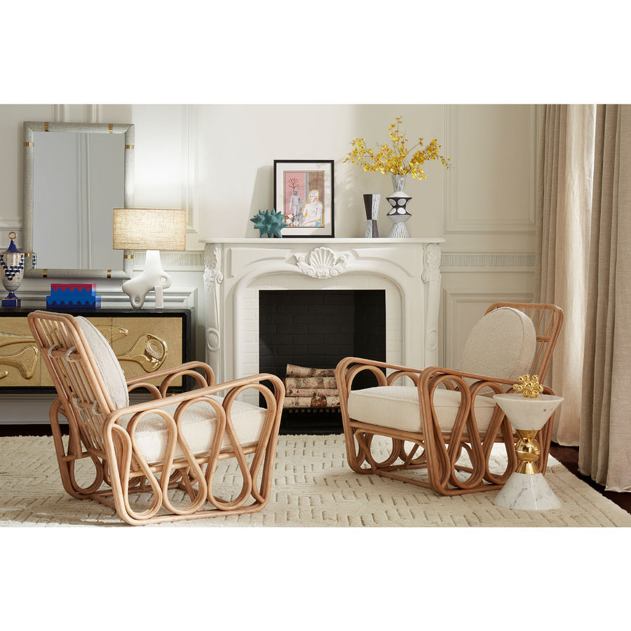   Conical Marble Accent Table | Oroa.com