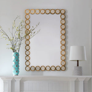   Polished Brass Circles Mirror | Oroa.com