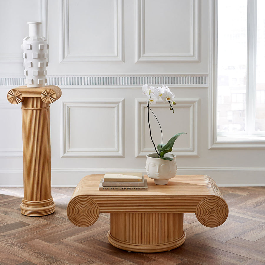   Hand-Coiled Reeds Pedestal | Oroa.com