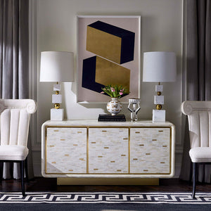   Bone Marquetry 3-Door Sideboard | Oroa.com