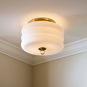   Stacked White Glass Ceiling Lamp | Oroa.com