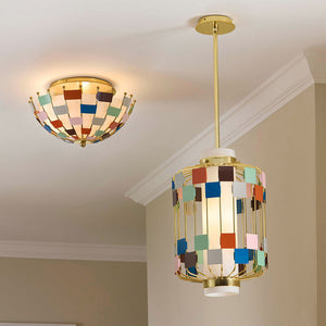   Multicolored Squares Pendant Lamp | Oroa.com