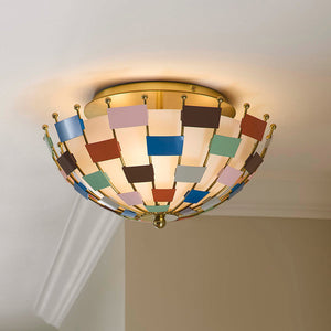   Frosted Glass Multicolored Ceiling Lamp | Oroa.com