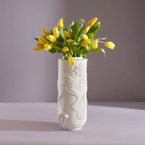   Carved Matte Porcelain Vase | Oroa.com