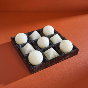   Black & White Tic-Tac-Toe Set | Oroa.com