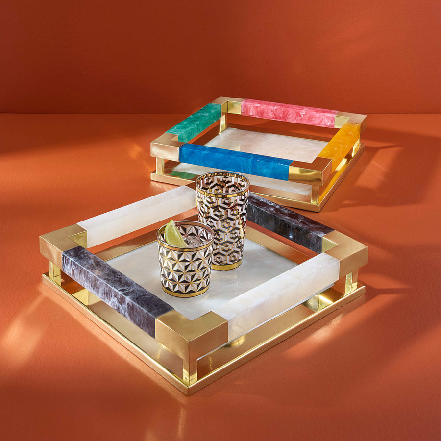   Gold Detail Glassware Set (4) | Oroa.com