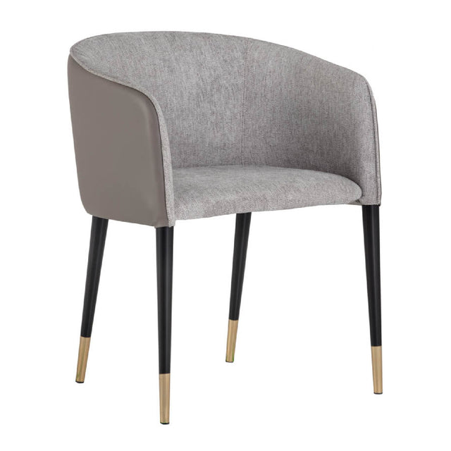 Modern European furniture - Fabric & Leather Dining Armchair - www.oroa.com