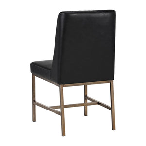   Modern European furniture - Diamond-Stitched Leather-Inspired Dining Chairs (2) - www.oroa.com | Oroa.com