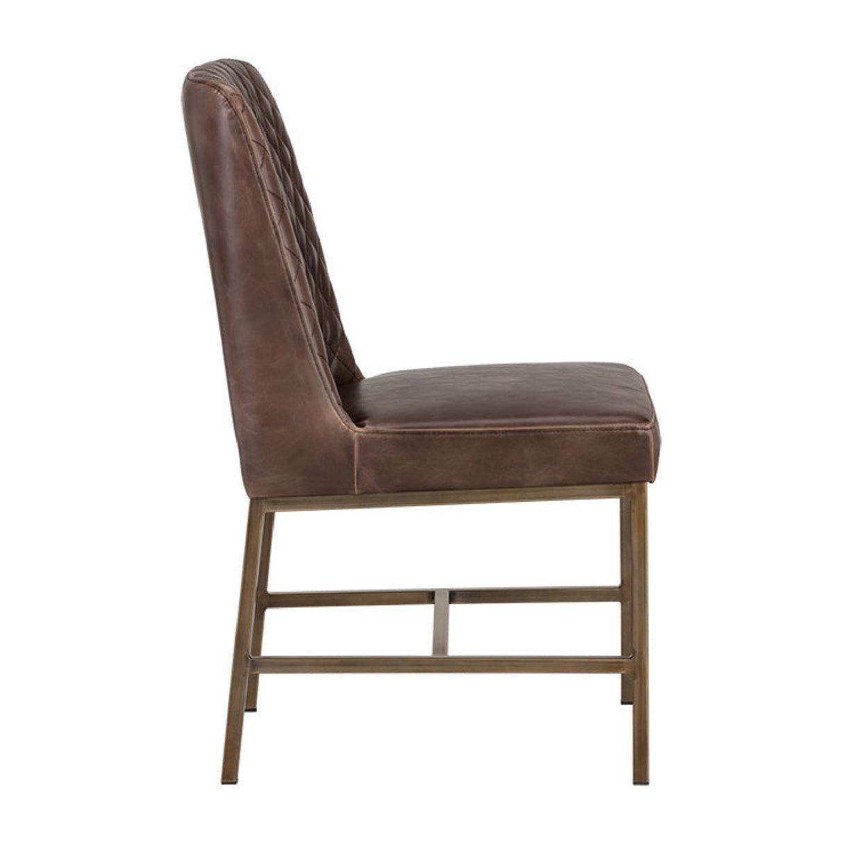   Modern European furniture - Diamond-Stitched Leather-Inspired Dining Chairs (2) - www.oroa.com | Oroa.com