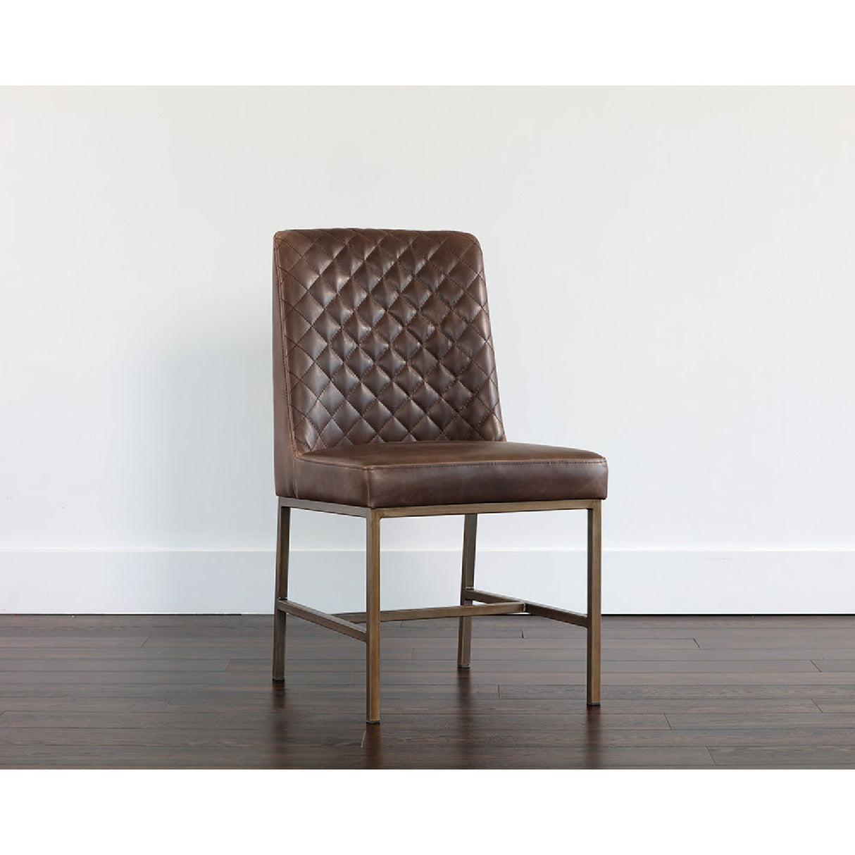   Modern European furniture - Diamond-Stitched Leather-Inspired Dining Chairs (2) - www.oroa.com | Oroa.com