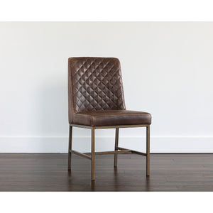   Modern European furniture - Diamond-Stitched Leather-Inspired Dining Chairs (2) - www.oroa.com | Oroa.com