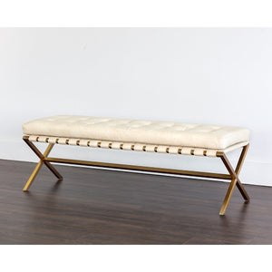   Modern European furniture - Button Tufted Leather Bench - www.oroa.com | Oroa.com