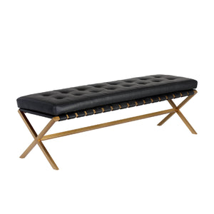   Modern European furniture - Button Tufted Leather Bench - www.oroa.com | Oroa.com