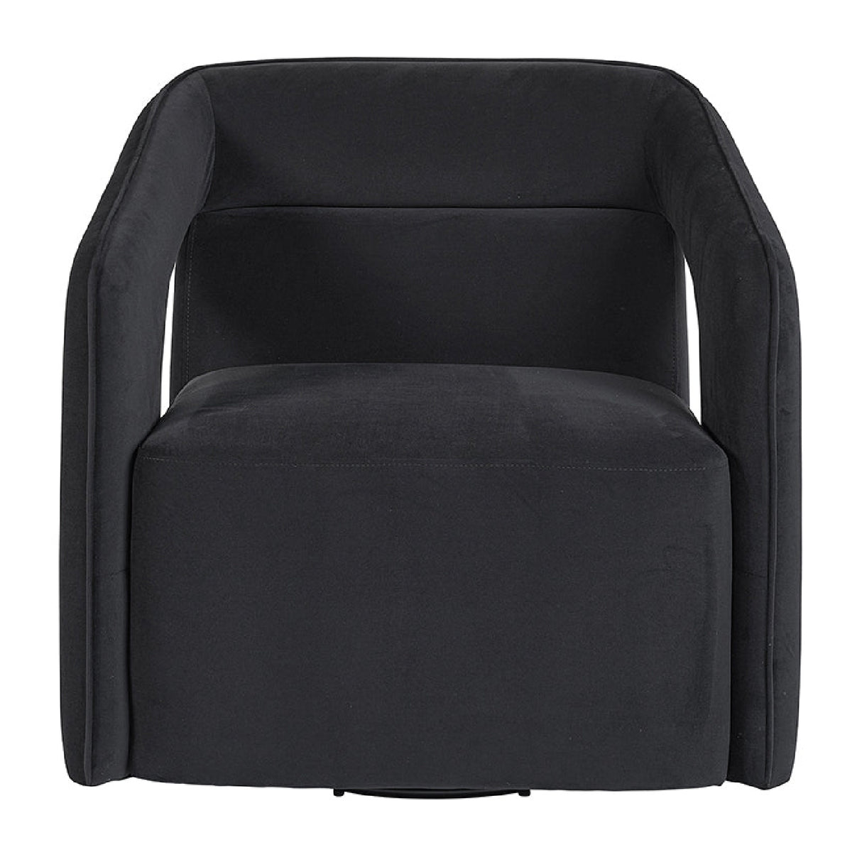   Modern European furniture - Fabric Upholstered Swivel Lounge Chair - www.oroa.com | Oroa.com