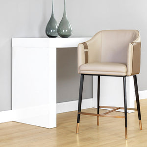   Modern European furniture - Two-Toned Leather Counter Stool - www.oroa.com | Oroa.com