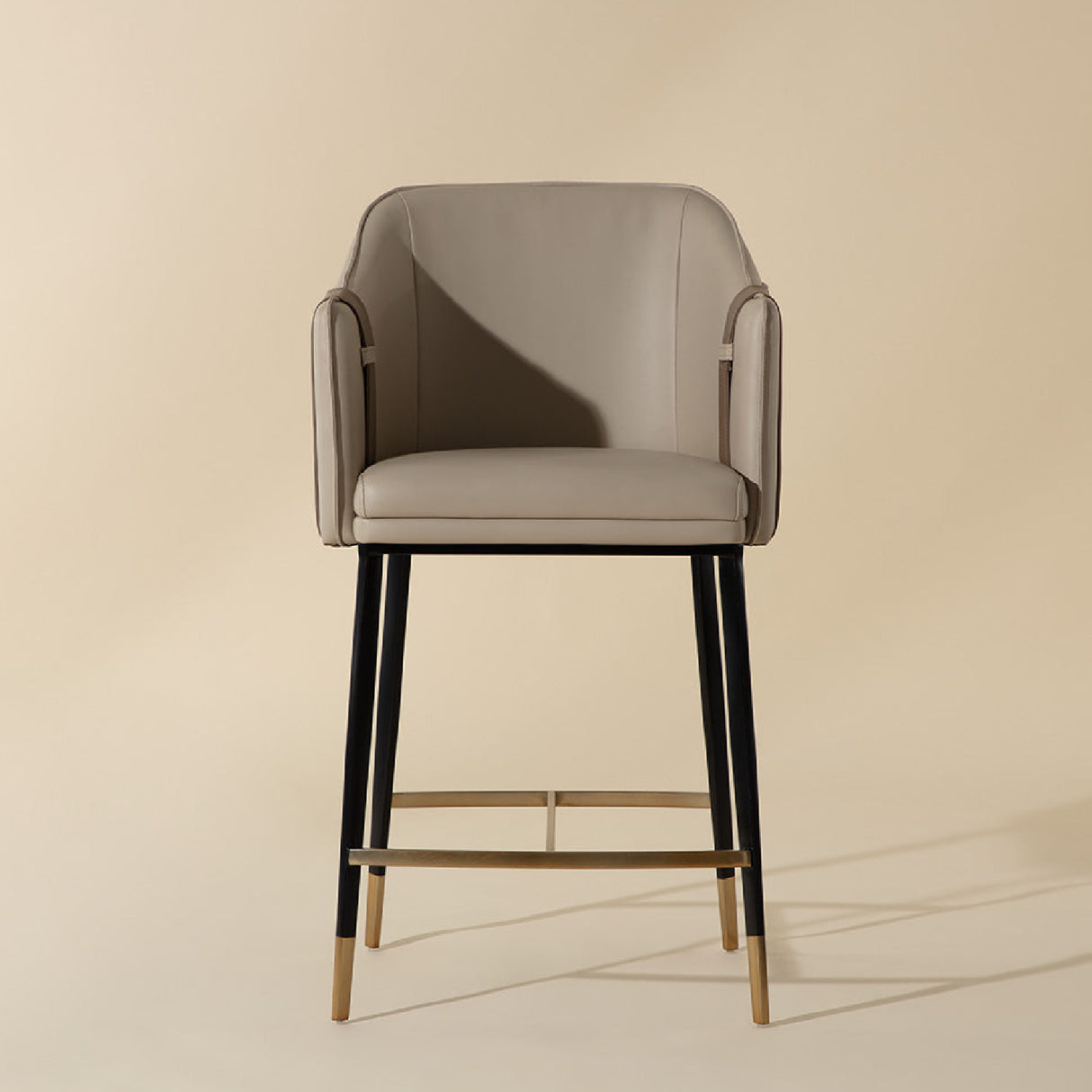   Modern European furniture - Two-Toned Leather Counter Stool - www.oroa.com | Oroa.com