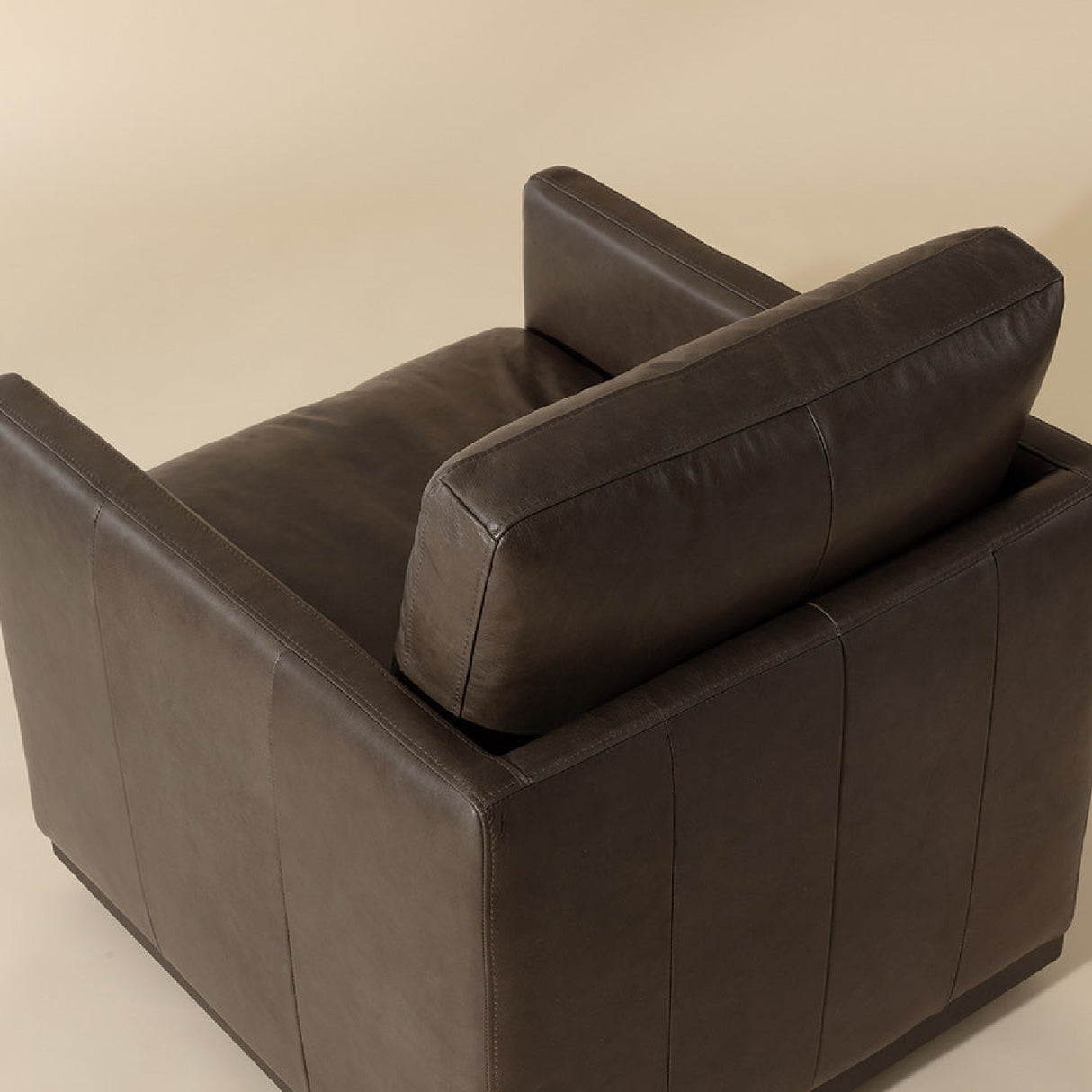   Modern European furniture - Track-Armed Swivel Lounge Chair - www.oroa.com | Oroa.com