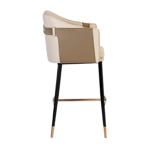   Modern European furniture - Two-Toned Leather Bar Stool - www.oroa.com | Oroa.com