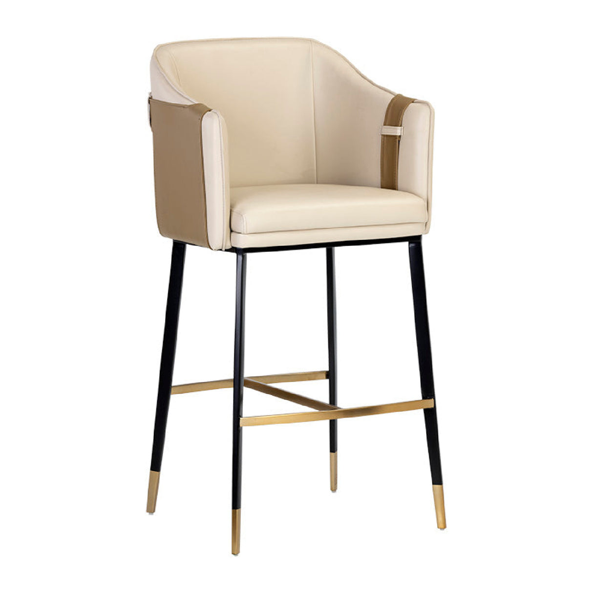   Modern European furniture - Two-Toned Leather Bar Stool - www.oroa.com | Oroa.com