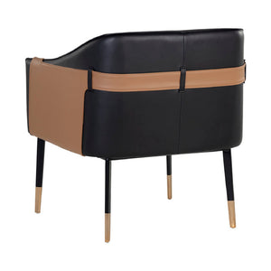   Modern European furniture - Two-Toned Leather Lounge Chair - www.oroa.com | Oroa.com
